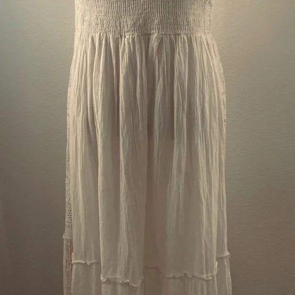 Me 2 Magic Eyelet Cream Lace Dress, XL - Picture 5 of 7